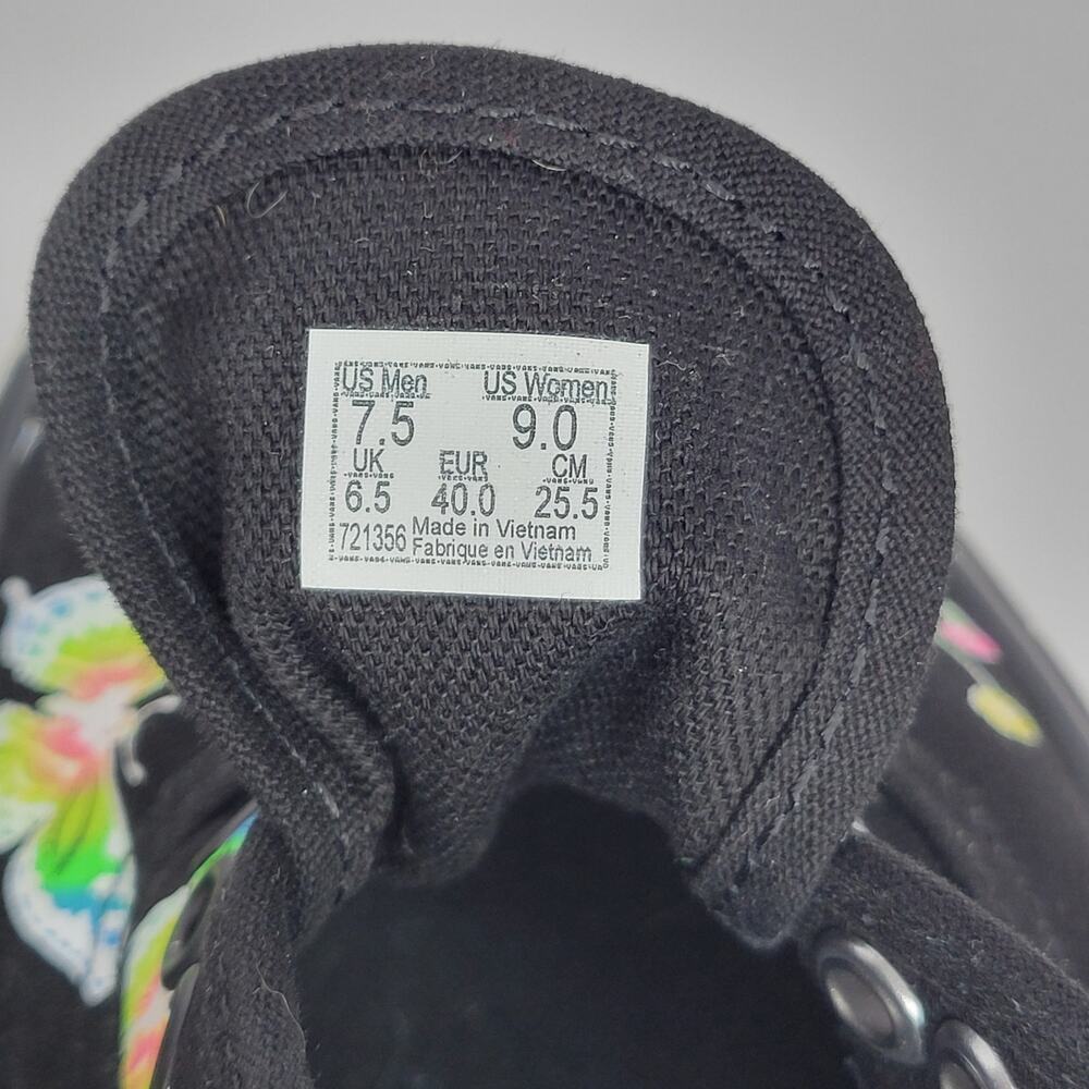 VANS Authentic Stac Morph Blackout Glow In The Dark Butterfly Sneakers Women's 9 - Picture 10 of 12